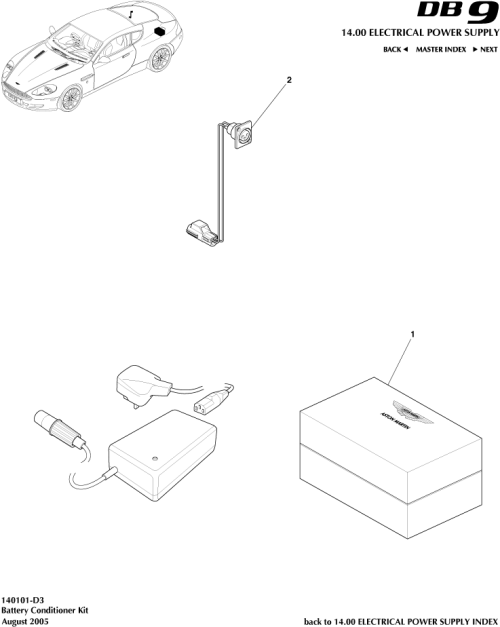 Part Diagram for Aston Martin 4G43-10C650-DB