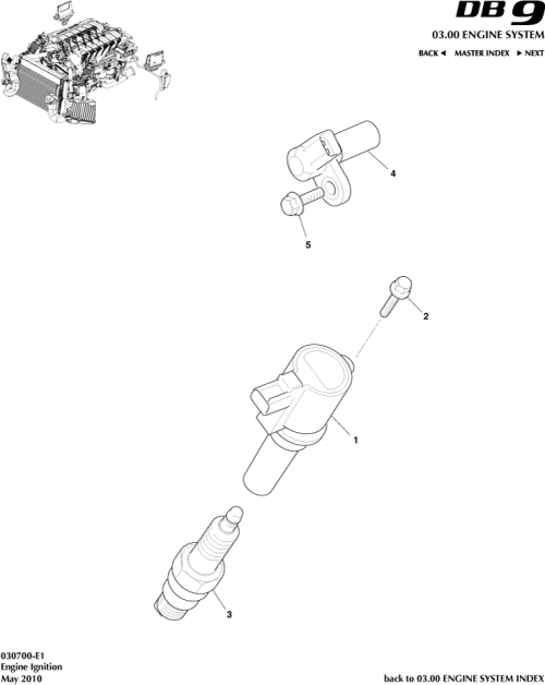 Part Diagram for Aston Martin 4G43-12A366-AA