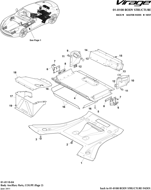 Part Diagram for Aston Martin 6G33-18A001-AC