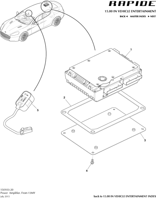Part Diagram for Aston Martin ED43-18C808-CC
