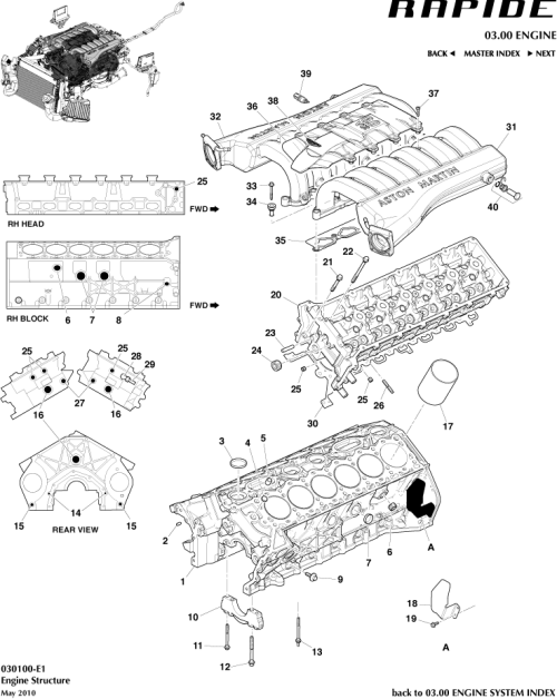 Part Diagram for Aston Martin SY9Y-8333-AA