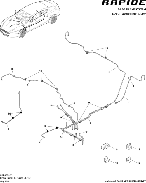 Part Diagram for Aston Martin AD43-2267-CC