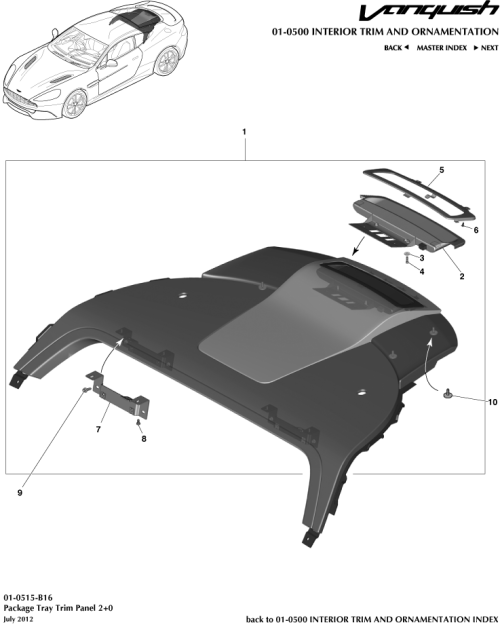 Part Diagram for Aston Martin 7G43-25954-AB