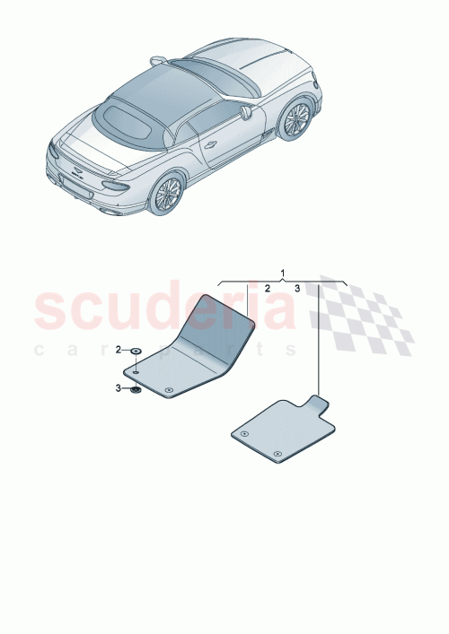 Part Diagram for Bentley 3SB 863 691 H