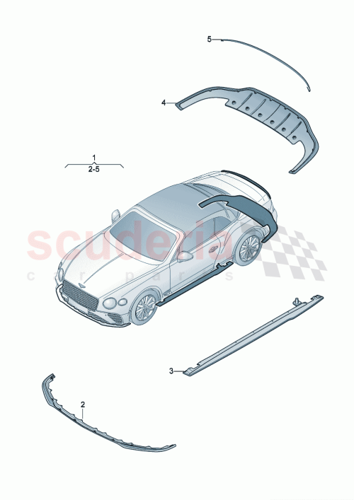 Part Diagram for Bentley 3SD071995