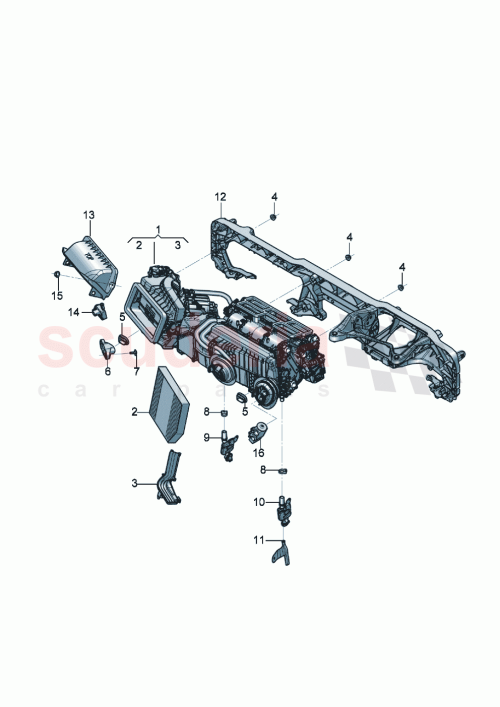 Part Diagram for Bentley 971820638C