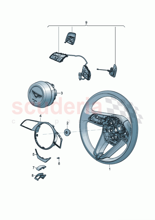 Part Diagram for Bentley 36A867573C