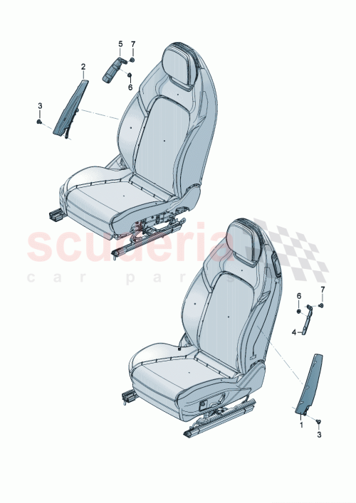 Part Diagram for Bentley 3SD880582F