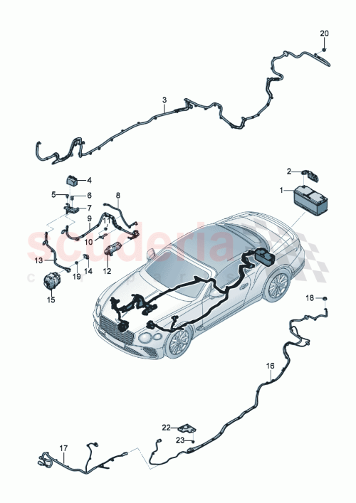 Part Diagram for Bentley 3SD911020A