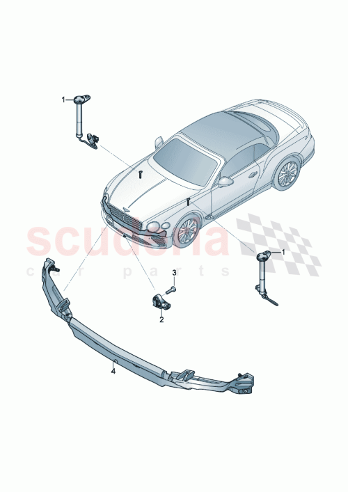 Part Diagram for Bentley 4N0959651F