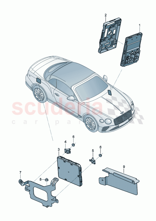 Part Diagram for Bentley 4G0907114A