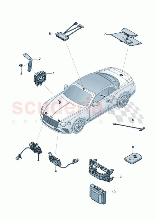 Part Diagram for Bentley 3SA035317