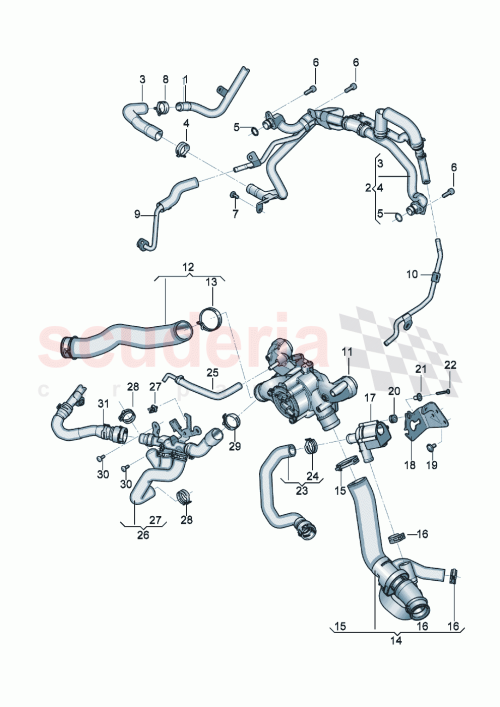 Part Diagram for Bentley 975122051A
