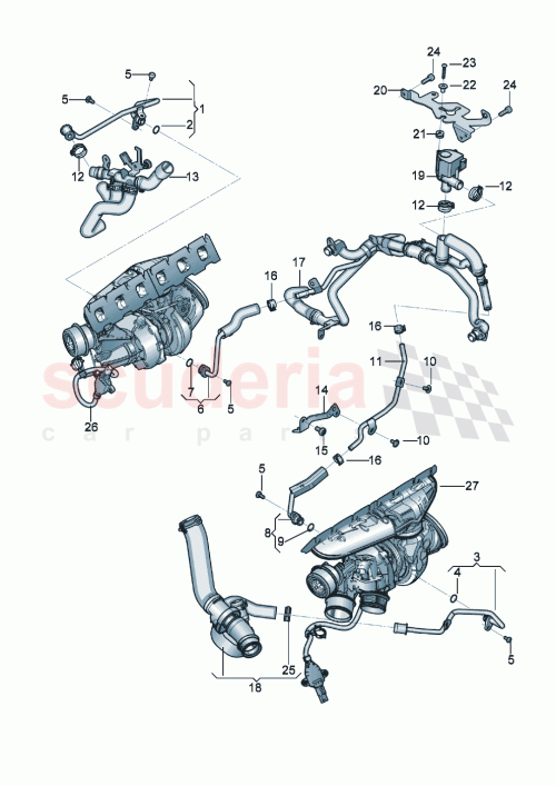 Part Diagram for Bentley 07P121079AB