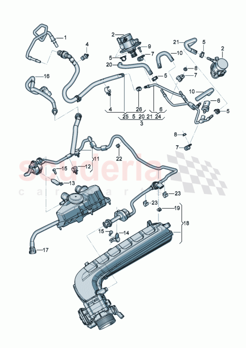 Part Diagram for Bentley 07P 133 352 K