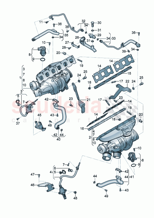 Part Diagram for Bentley 07P145701A