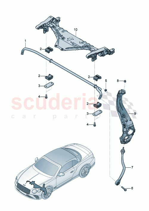 Part Diagram for Bentley 971411317C