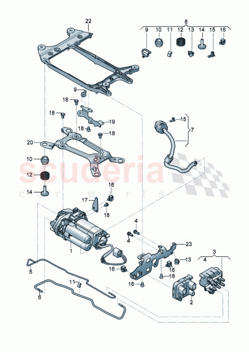 Part Diagram for Bentley 4M0907778