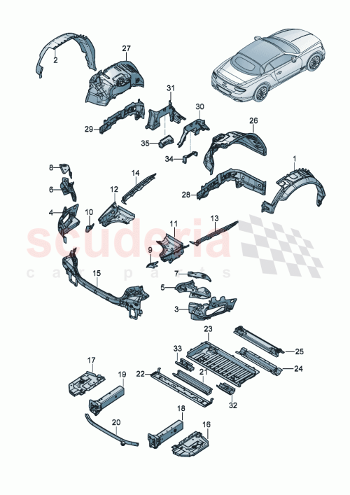 Part Diagram for Bentley 975813534Y