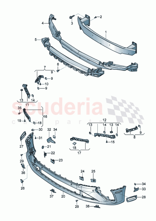 Part Diagram for Bentley 3SD919268