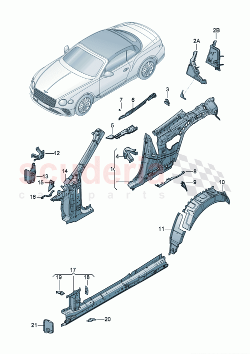 Part Diagram for Bentley 3SD 810 332