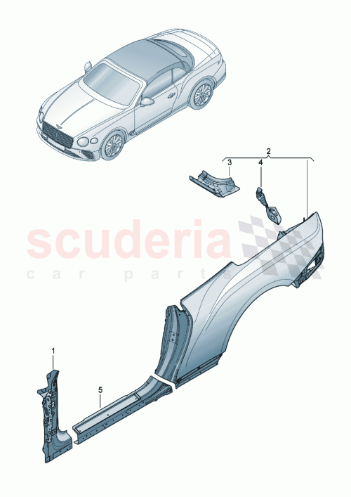 Part Diagram for Bentley 3SD898621J