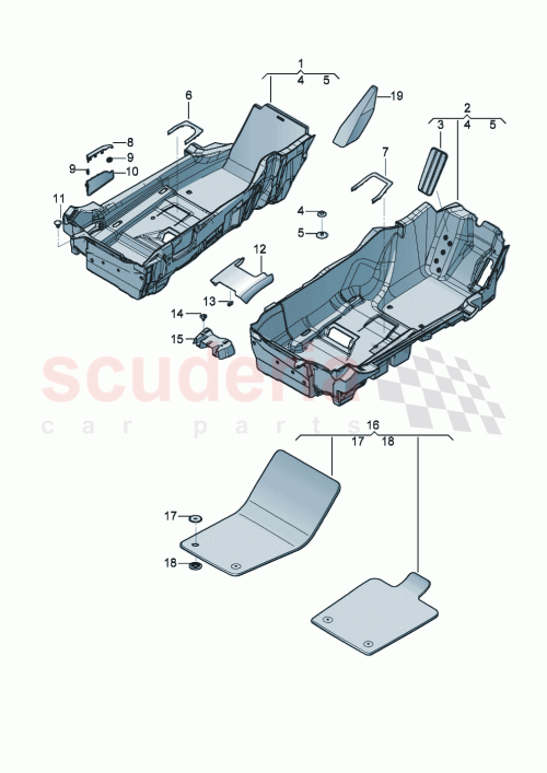 Part Diagram for Bentley 3SD 863 678 L