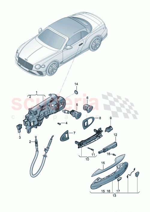 Part Diagram for Bentley WHT008766