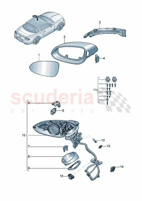 Part Diagram for Bentley 3SD 857 086 A