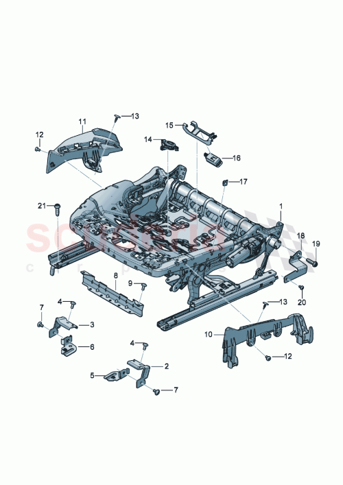 Part Diagram for Bentley 3SD881125