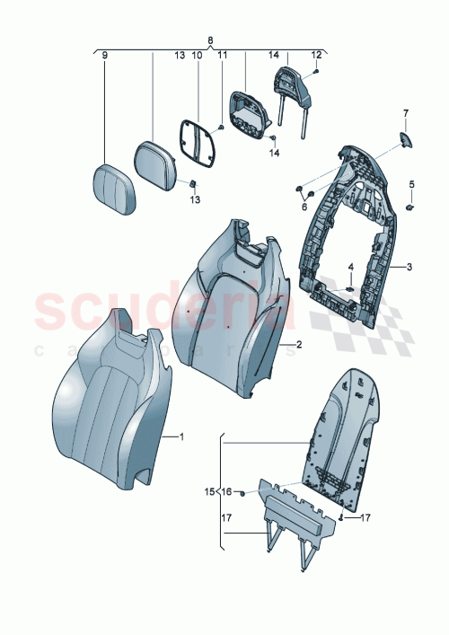 Part Diagram for Bentley 3SD881989T