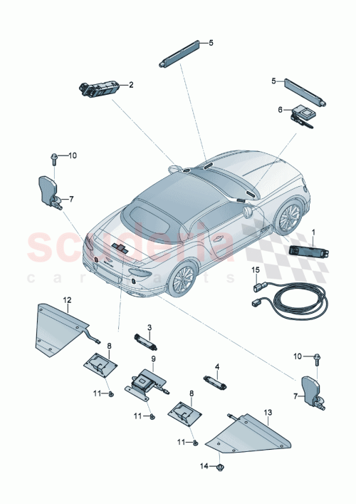 Part Diagram for Bentley 3SA035534