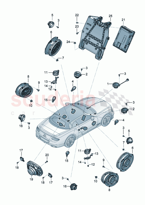 Part Diagram for Bentley 3SD907176