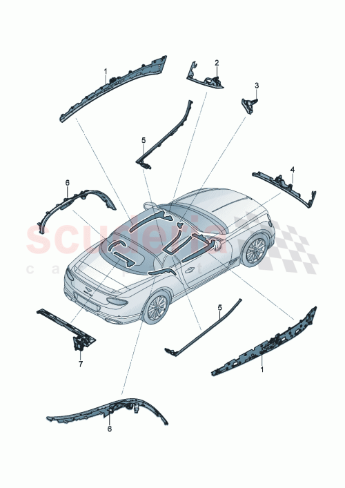 Part Diagram for Bentley 3SB947186D