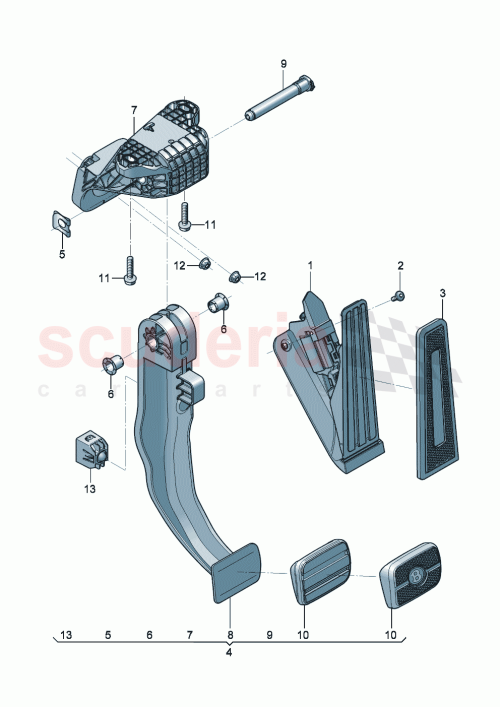 Part Diagram for Bentley 3SB723029B