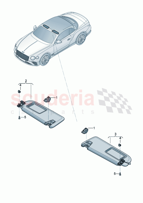 Part Diagram for Bentley 3SA 857 561