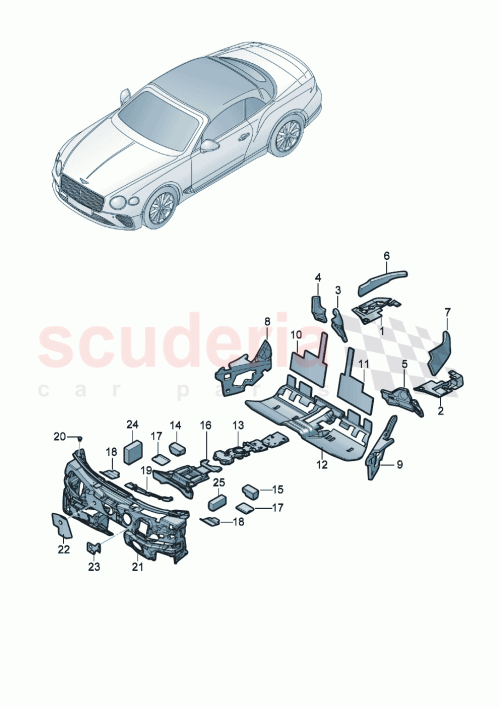 Part Diagram for Bentley 3SA863851