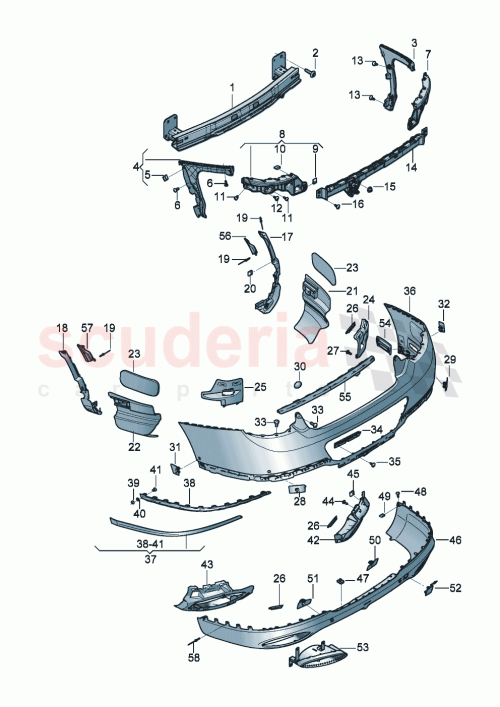 Part Diagram for Bentley 3SD807050D