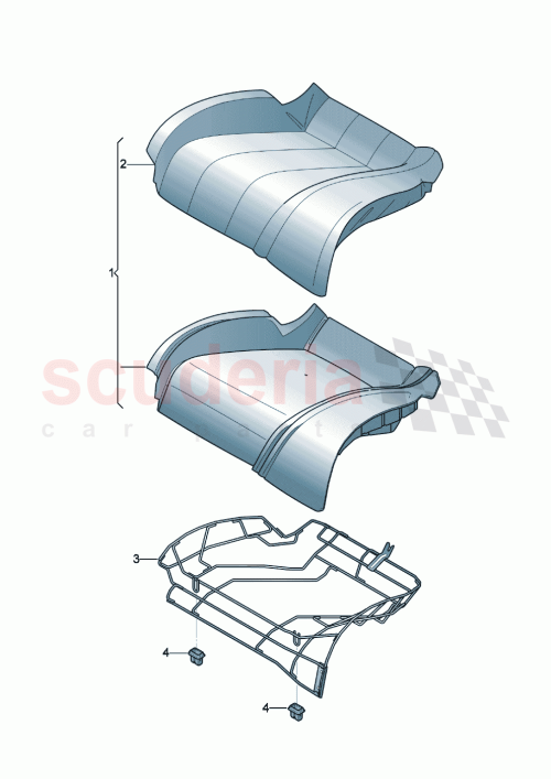 Part Diagram for Bentley 3SD 885 405 CH