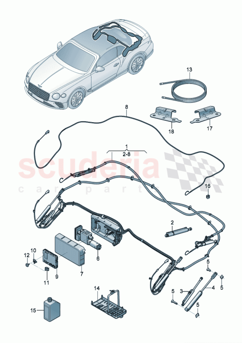 Part Diagram for Bentley 3SD817940A