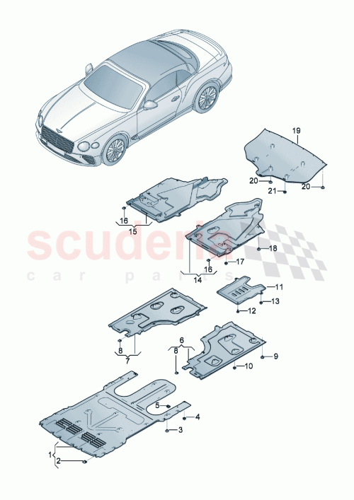 Part Diagram for Bentley 3SD825200B