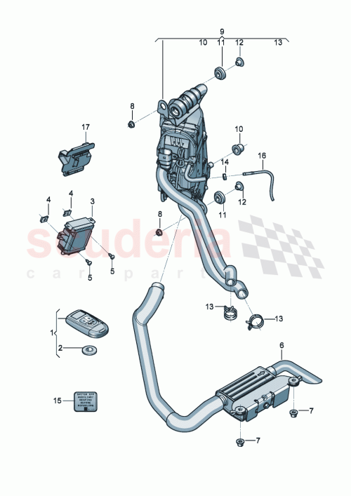 Part Diagram for Bentley 3SA 907 717