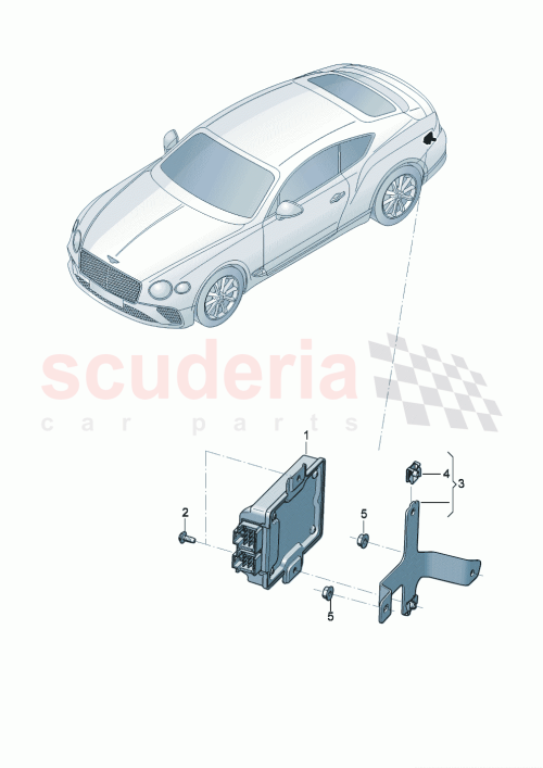 Part Diagram for Bentley 3SD927131