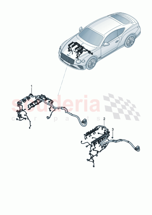 Part Diagram for Bentley 3SB971051SA
