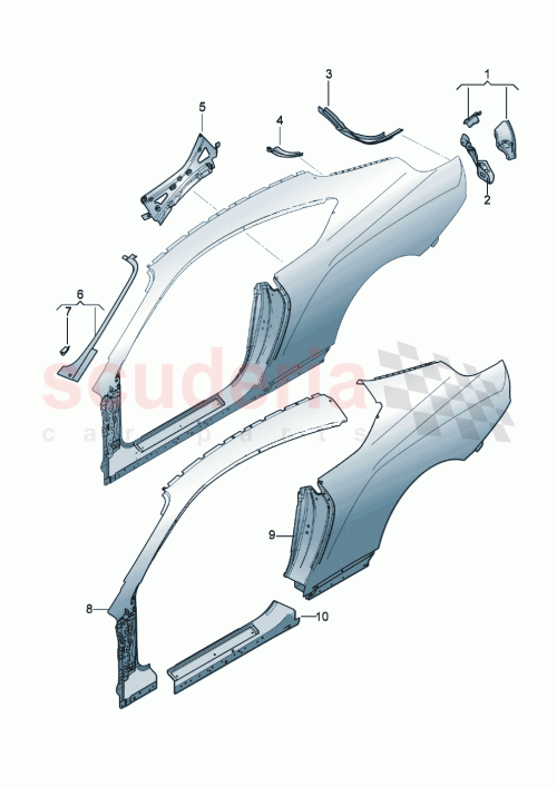 Part Diagram for Bentley 3SD898621