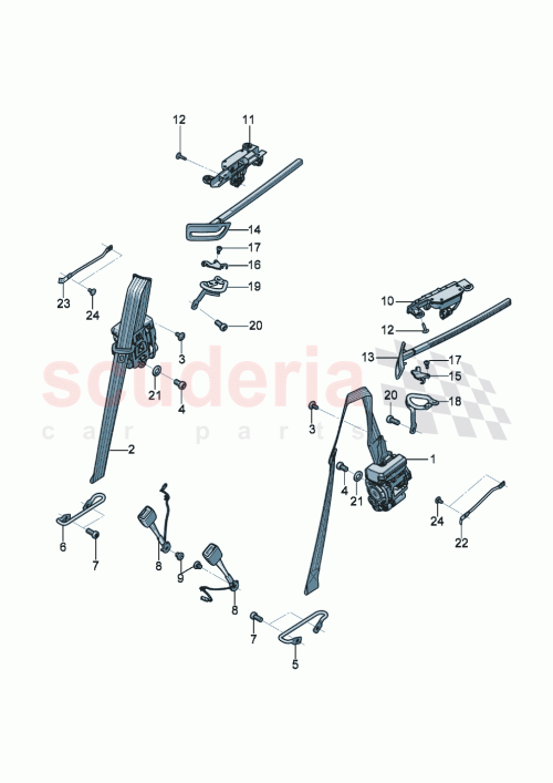 Part Diagram for Bentley 3SB 857 705