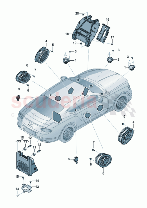 Part Diagram for Bentley 3SD035627B