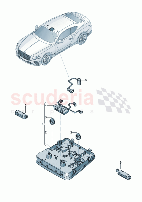 Part Diagram for Bentley 3SD959551CK