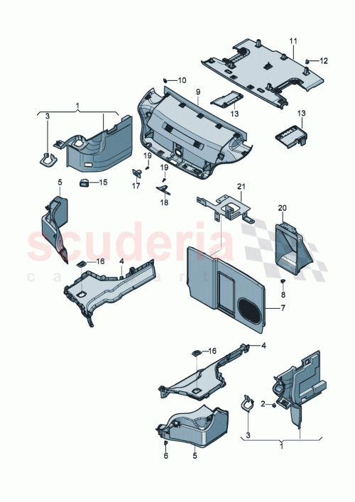 Part Diagram for Bentley 3SD867601K