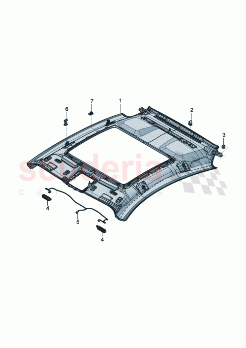 Part Diagram for Bentley 3SD867501CP
